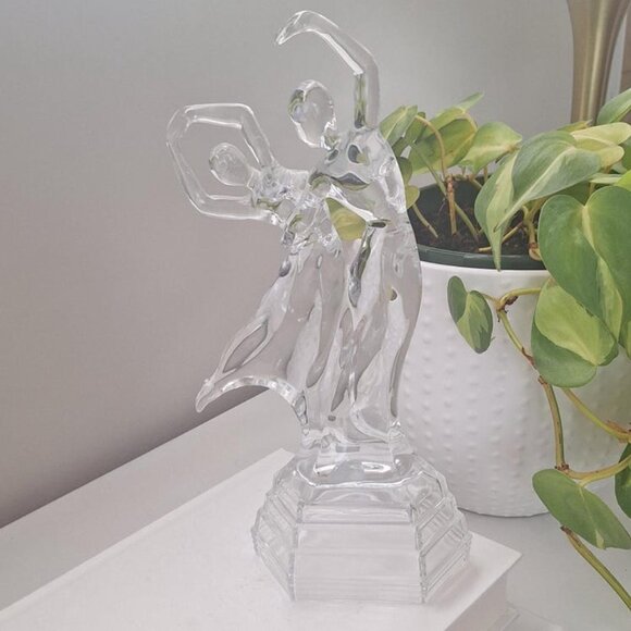 Vintage Crystal Ballerina Figurine: RCR Royal Crystal Rock ballet dancer statue - Picture 1 of 4